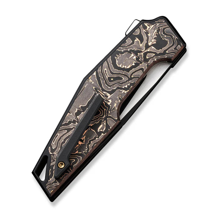 WEKNIFE OAO (One and Only) Flipper Knife Titanium & Carbon Fiber Handle #WE23001-2