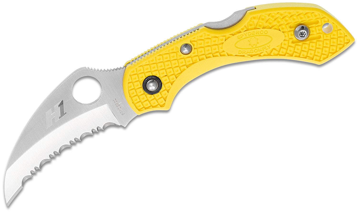 DRAGONFLY 2 SALT Serrated Blade Yellow FRN #C28SYL2HB