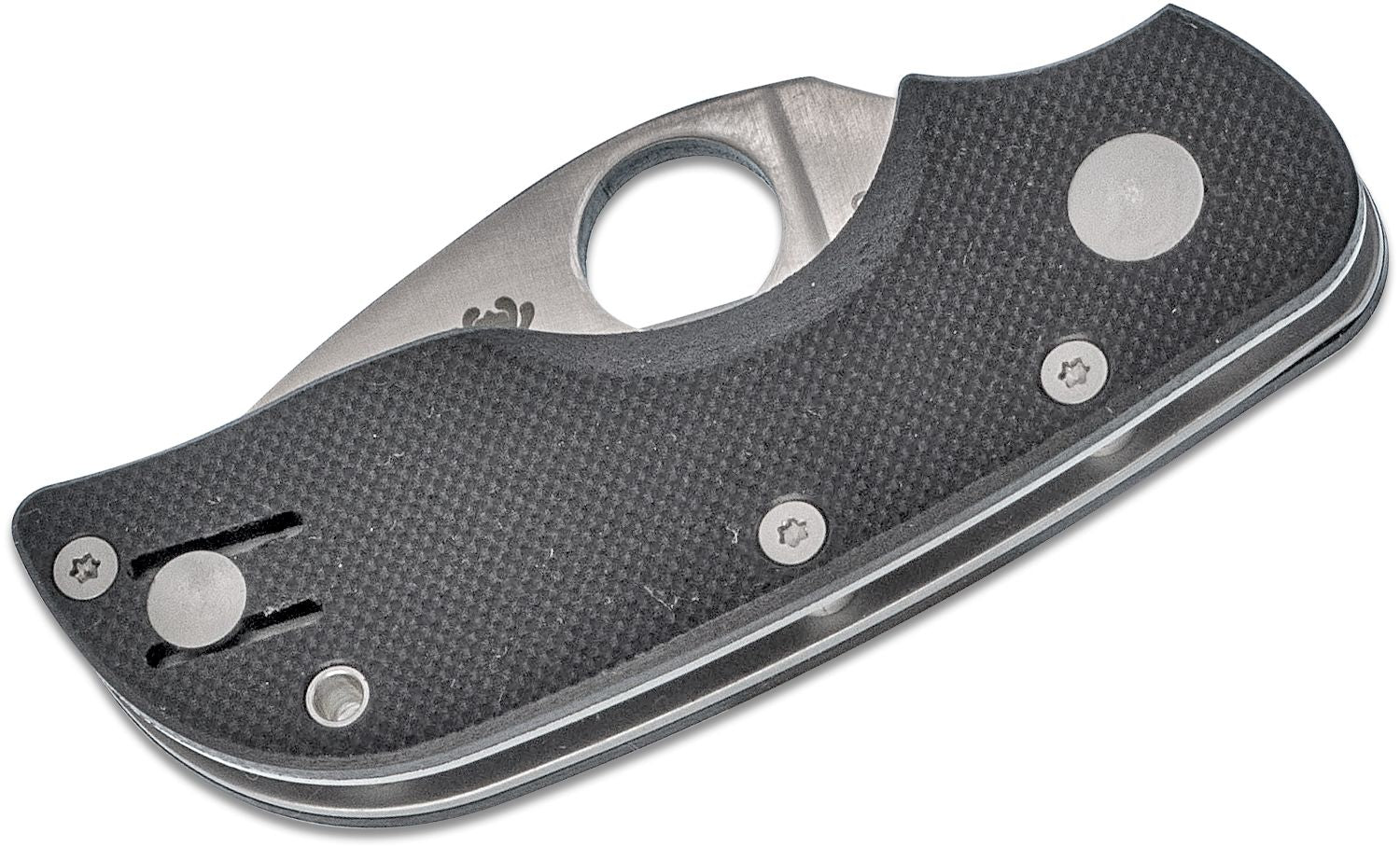 Spyderco Chicago CTS-BD1N Satin Plain Blade, Black G10 Handles, Liner Lock #C130GP