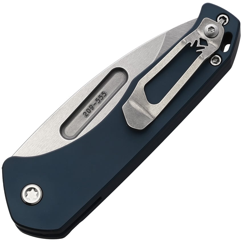 MEDFORD AUTOMATIC SWIFT S35VN DROP POINT POCKET KNIFE BLUE  #MD206STD44AU