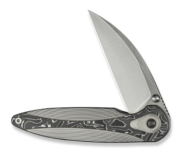 WEKNIFE Zenthra Flipper & Thumb Stud Knife Titanium & Carbon Fiber Handle #WE24021C-4
