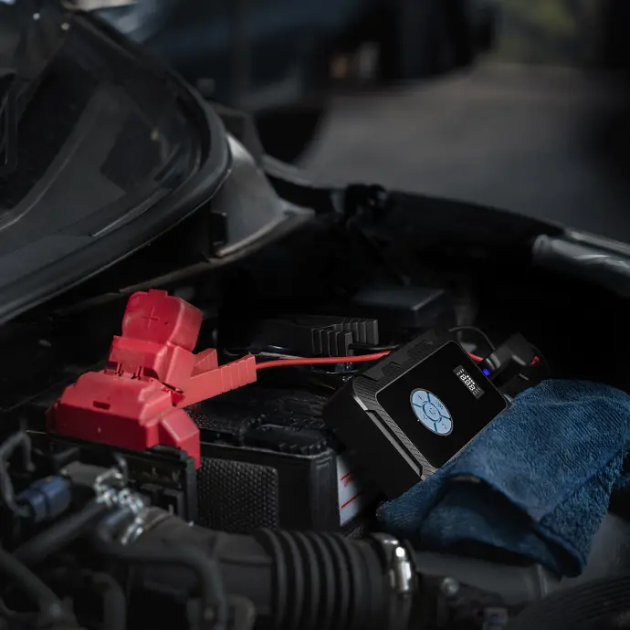 Powerology Jumpstart with Air Pump PD45W 3000A Max Current 20000mAh 160Psi #PPBCHA43
