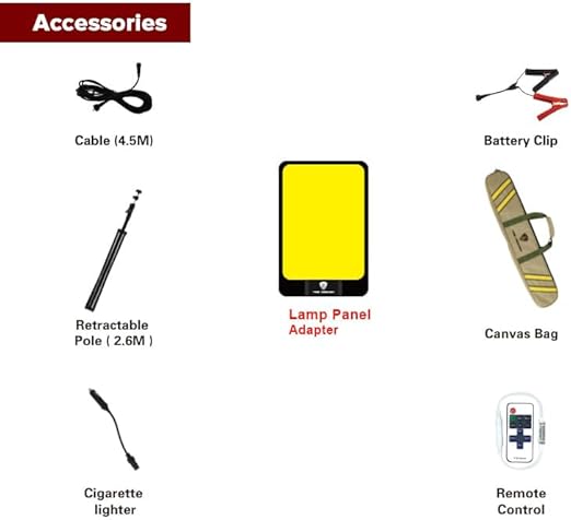 Camping Light Double Head Set Toby's BVT-03 W