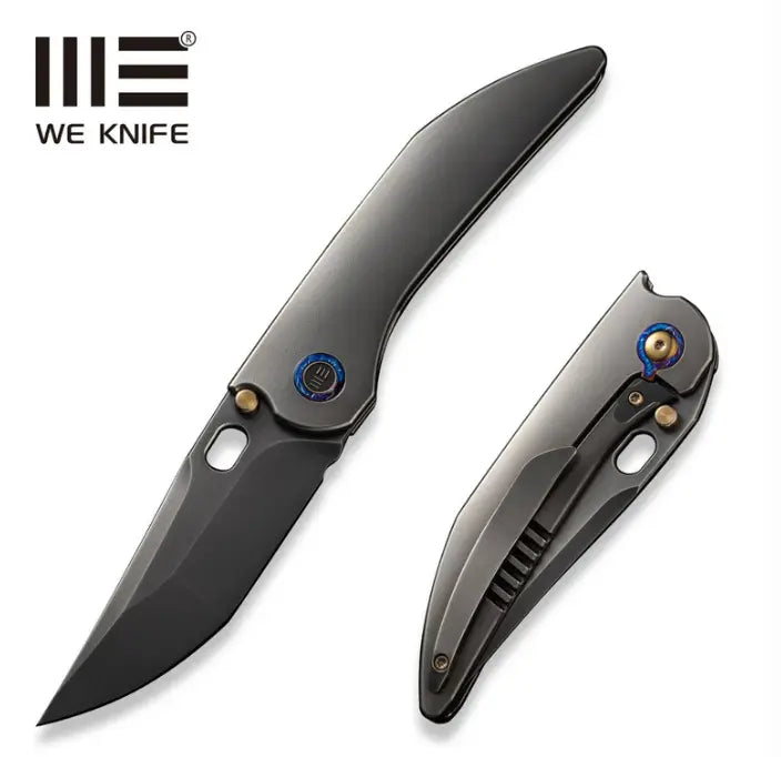 WEKNIFE Attor Thumb Stud & Thumb Hole Knife Titanium Handle #WE23037B-1