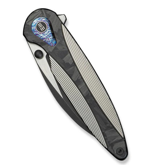 WEKNIFE Zenthra Flipper & Thumb Stud Knife Titanium & Carbon Fiber Handle #WE24021C-1