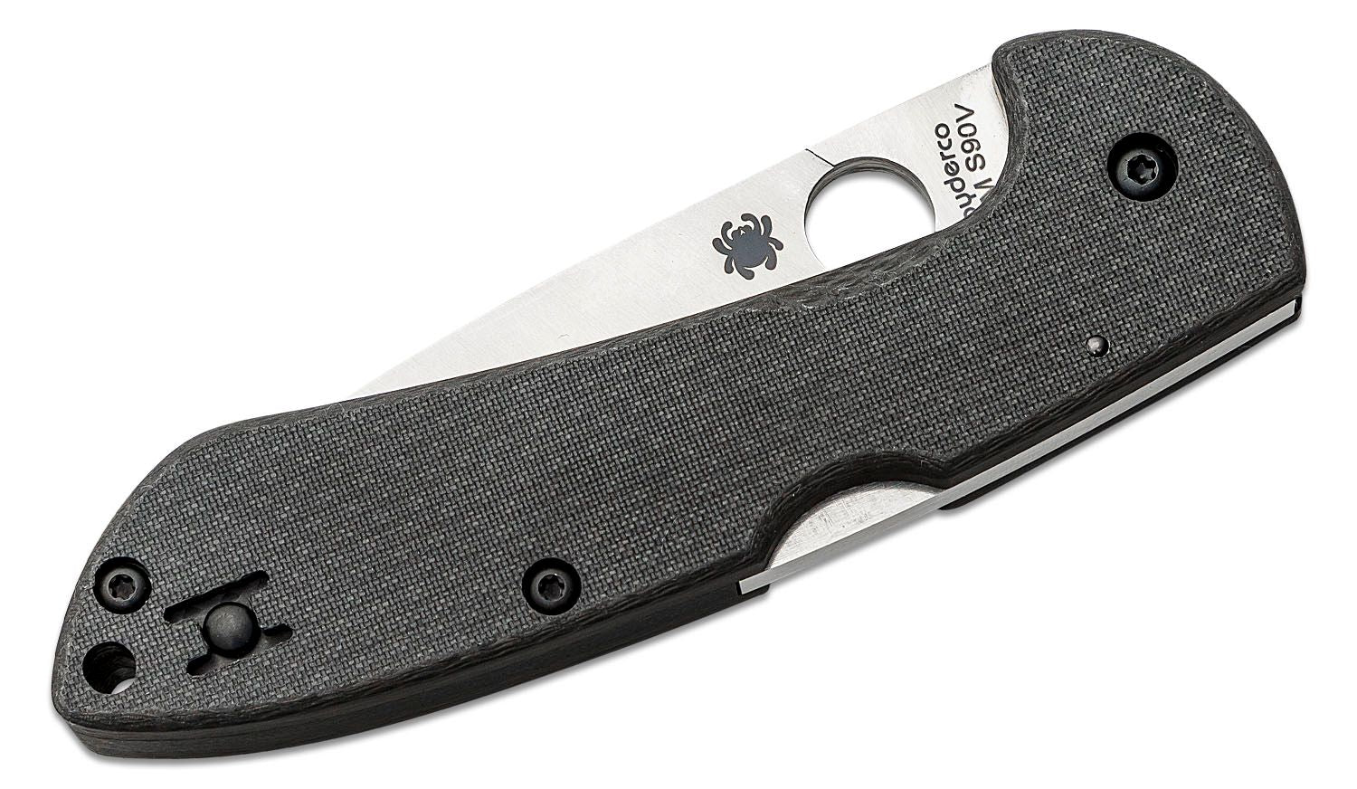 Spyderco Siren Sprint Run Folding Knife CPM-S90V Satin Plain Blade, Carbon Fiber Handles #C247CFP