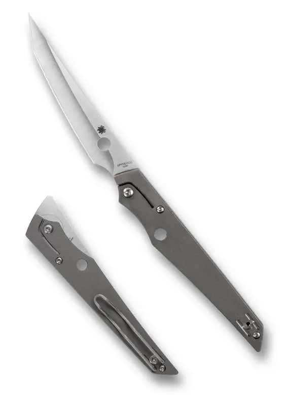 SPYDERCO COBOL TITANIUM M390  PLAINEDGE #C273TIP