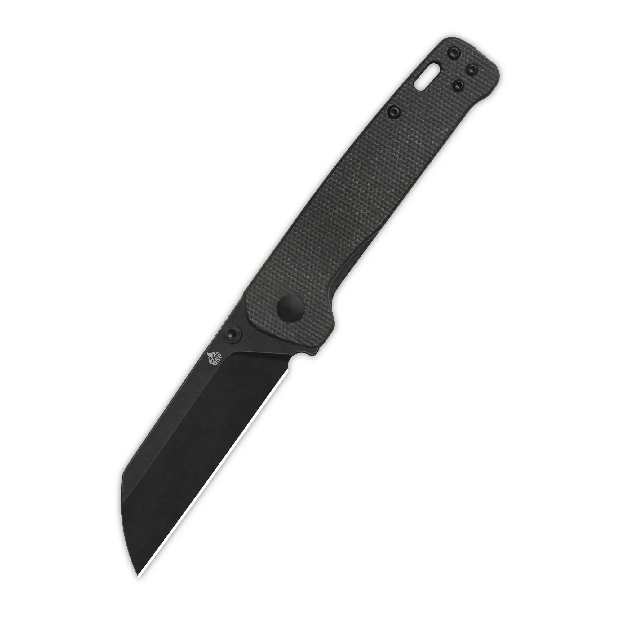 Penguin V2 Linerlock, D2 black stonewash,  Dark Brown micarta #QS130V2-A2