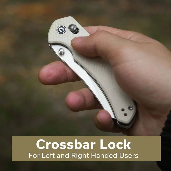 CIVIVI Sixgill Thumb Stud & Crossbar Lock Knife G10 Handle #C24050-2