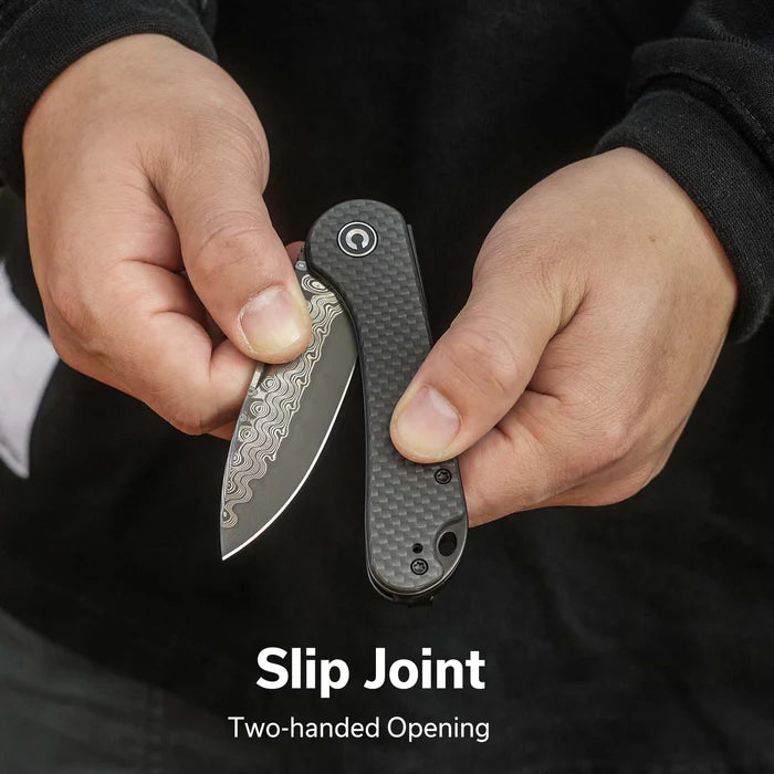 CIVIVI Elementum Slip Joint Knife Carbon Fiber Handle #C18062AJ-DS1