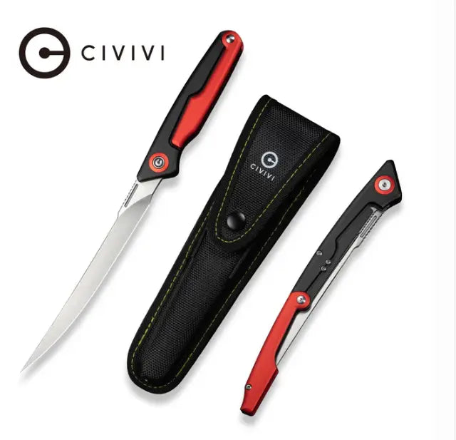 CIVIVI Shawka Folding Fillet Knife Aluminum Handle #C22029B-1