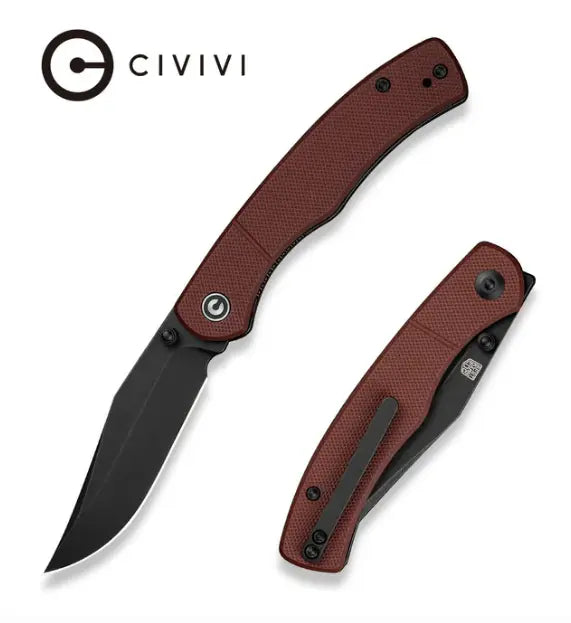 CIVIVI Clingman Front Flipper & Thumb Stud Knife G10 Handle #C23065-2