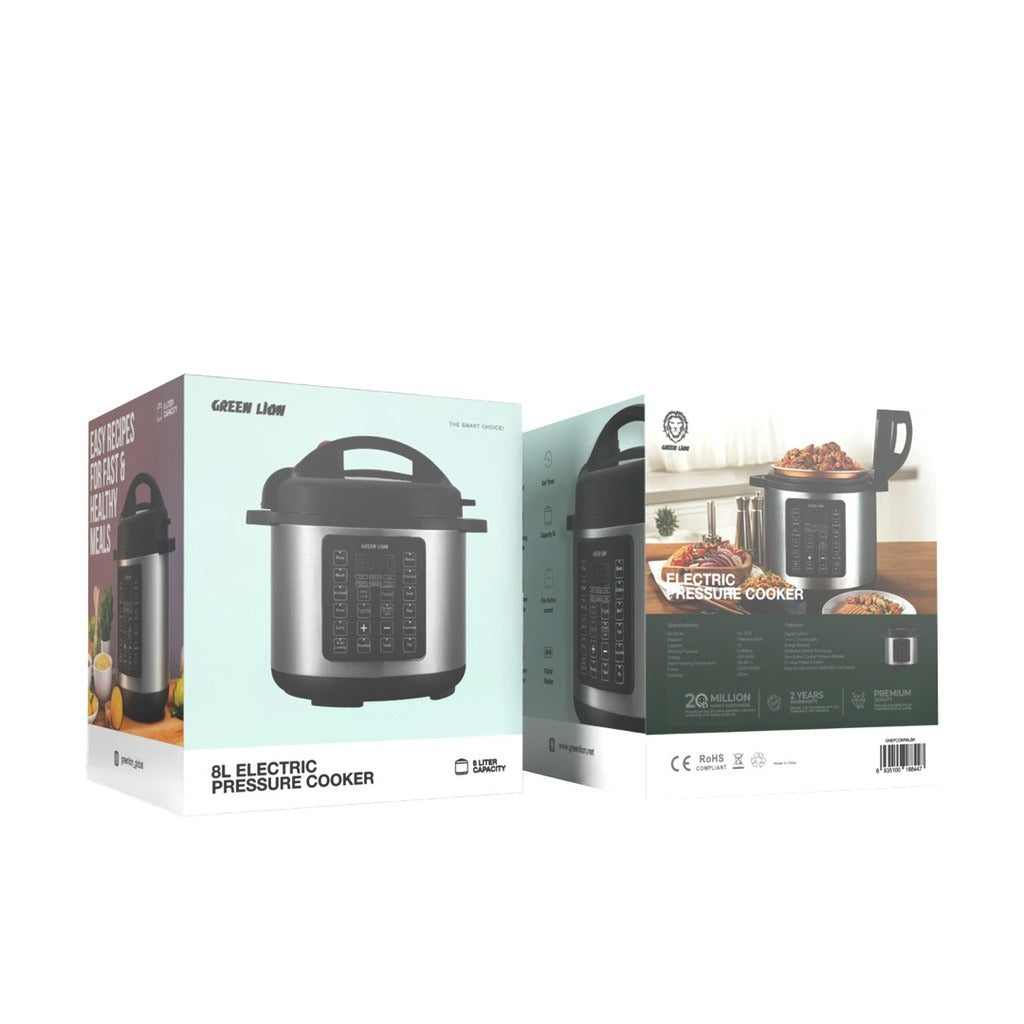 Green Lion Electric Pressure Cooker 8 L #GNEPCOKR8LBK