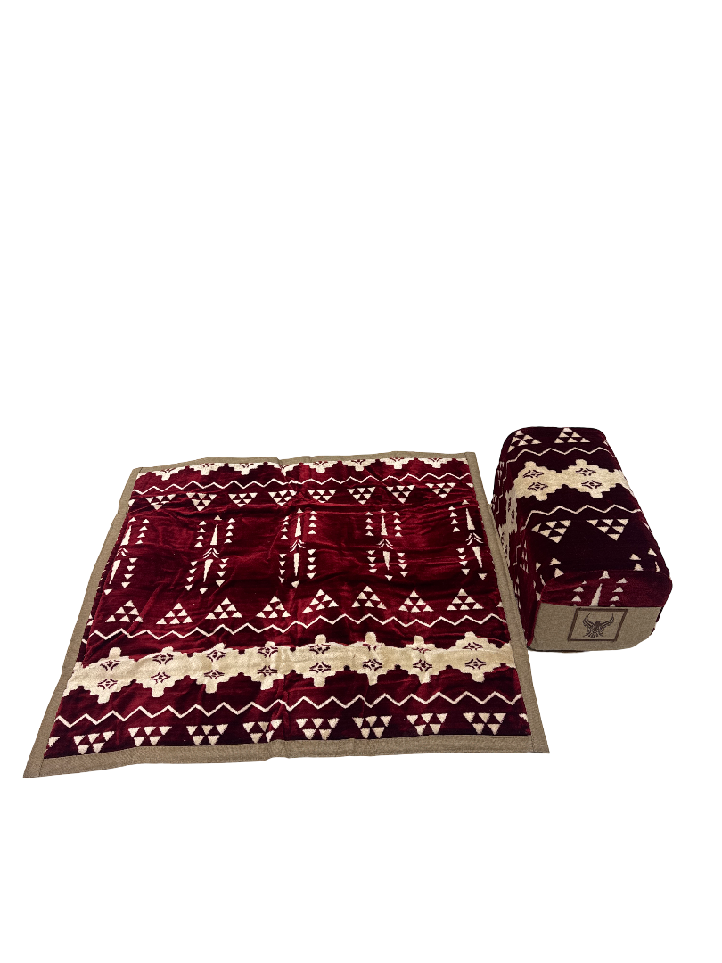 مدة الجزيرة بمركى نقشة نجدية لون عنابي #MADA-02-066