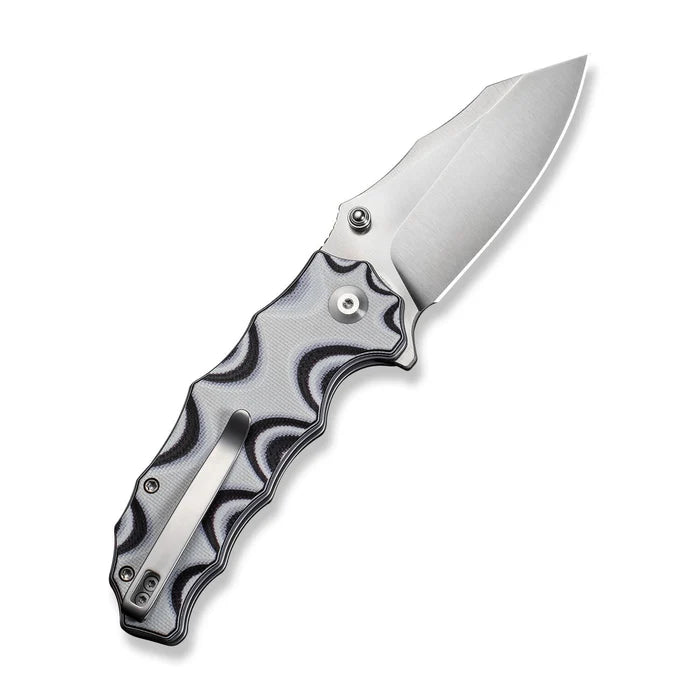 CIVIVI Natterjack Flipper & Thumb Stud & Button Lock Knife G10 Handle #C24028-3