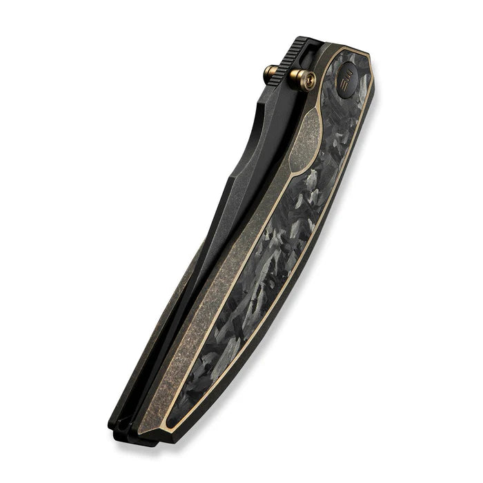 WEKNIFE Quinseris Flipper & Thumb Stud Knife Titanium & Carbon Fiber Handle #WE23093-2