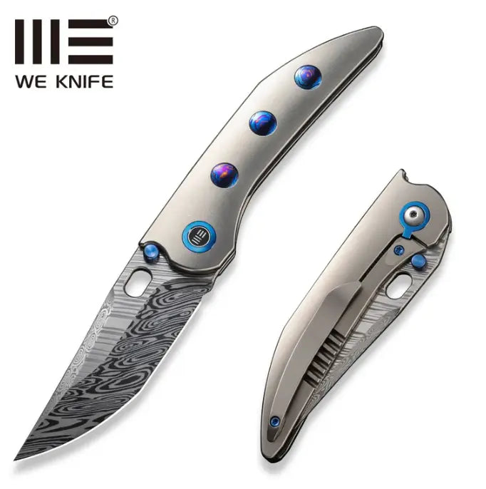 WEKNIFE Attor Thumb Stud & Thumb Hole Knife Titanium Handle #WE23037-DS1