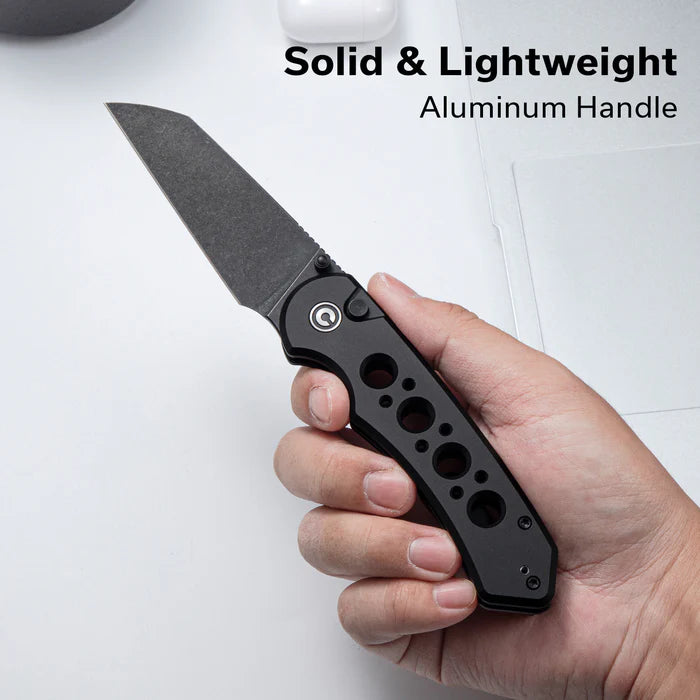 CIVIVI Pragma Prime Thumb Stud & Button Lock Knife Aluminum Handle #C24067-1