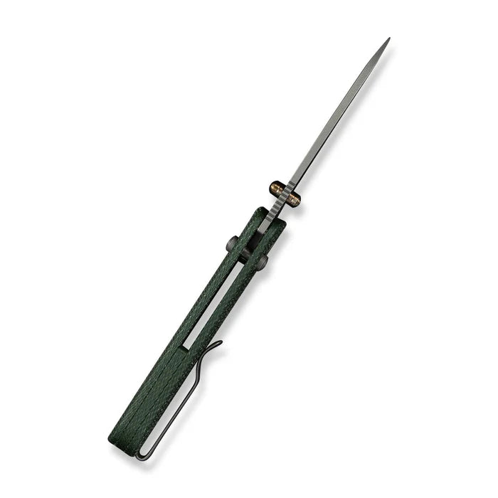WEKNIFE Banter 2 Thumb Stud & Crossbar Lock Knife Micarta Handle #WE23075-3