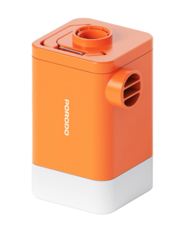 Porodo Lifestyle Camping Inflate and Deflate Air Pump with Light #PD-LFST041-OG