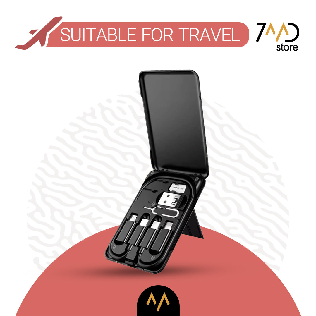 7MD 6 In 1 Multi-Functional Travel Charging Box #10137