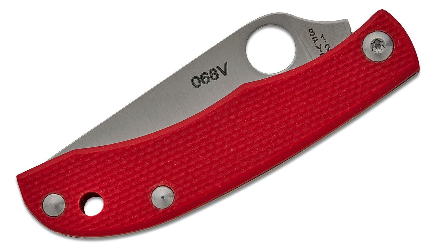 Spyderco HoneyBee Micro-Size Slipjoint Red G10 Handles #C137GRDP
