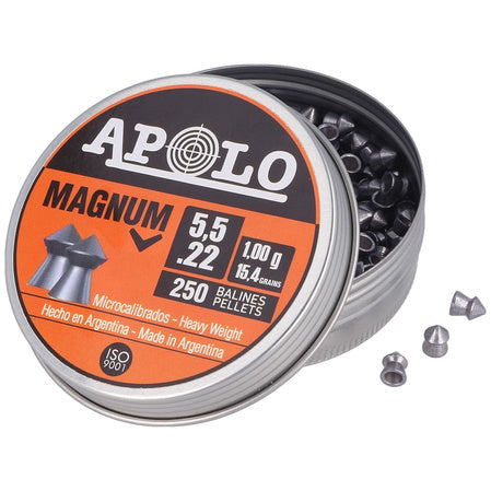 Apolo Pellets Apolo Magnum (15,40 gr) Cal. 5.5 # 13003 - طلقات بنادق هوائية