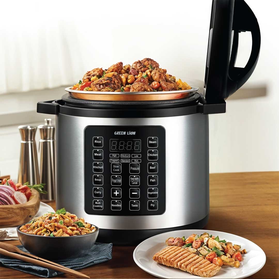 Green Lion Electric Pressure Cooker 8 L #GNEPCOKR8LBK