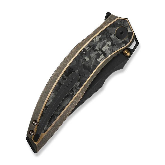 WEKNIFE Quinseris Flipper & Thumb Stud Knife Titanium & Carbon Fiber Handle #WE23093-2