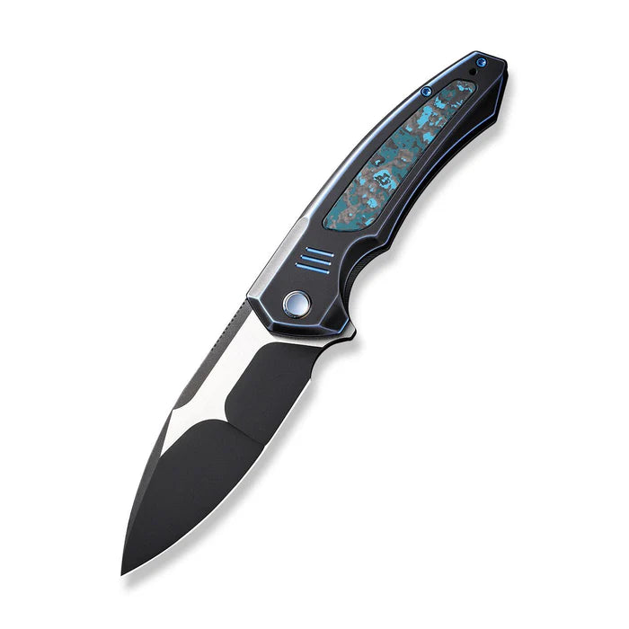 WEKNIFE Hyperactive Flipper Knife Titanium & FatCarbon Fiber Handle #WE23030-3