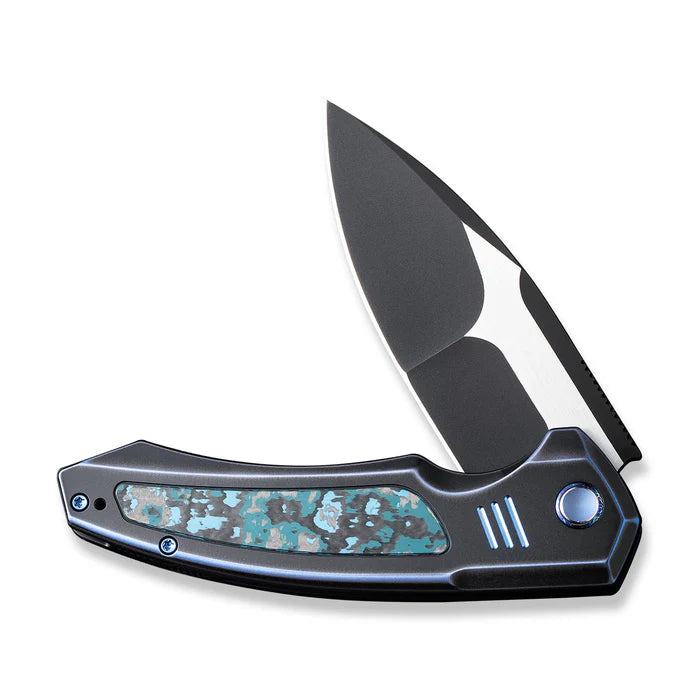 WEKNIFE Hyperactive Flipper Knife Titanium & FatCarbon Fiber Handle #WE23030-3