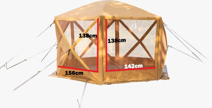 خيمة الحر ديسكفري ناموسية مقاس 3.5 * 3.5 متر