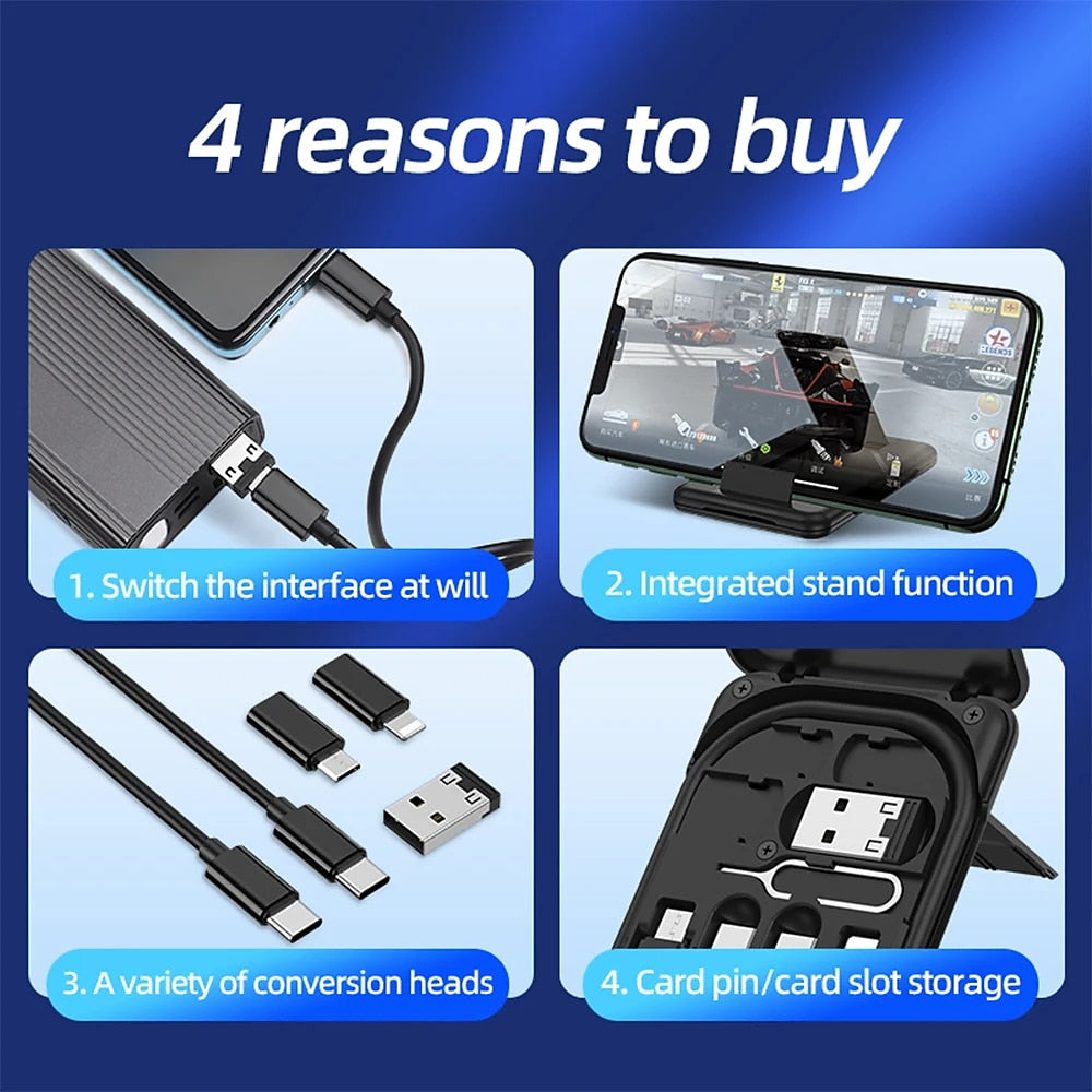 7MD 6 In 1 Multi-Functional Travel Charging Box #10137