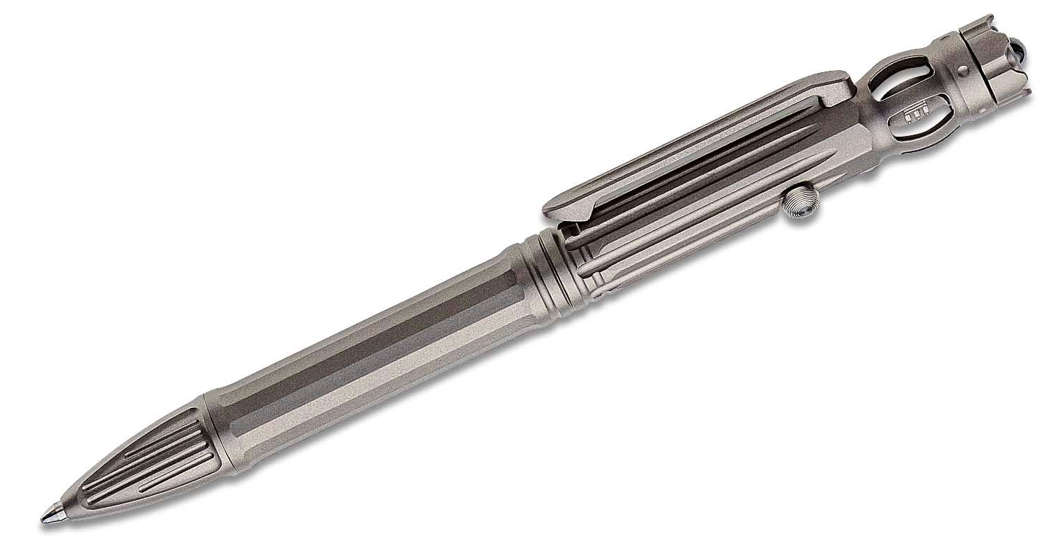 WE Baculus Plain Titanium Pen With A Spinner Bearing On Top #TP-07A