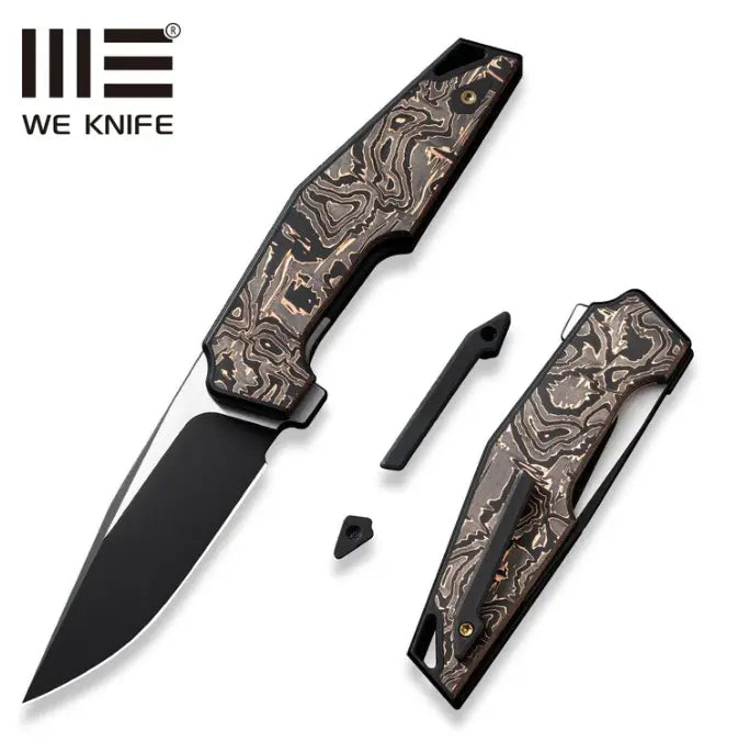 WEKNIFE OAO (One and Only) Flipper Knife Titanium & Carbon Fiber Handle #WE23001-2