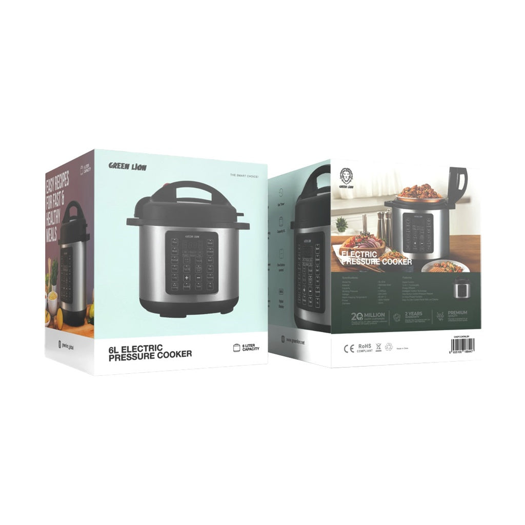 Green Lion Electric Pressure Cooker 6 L #GNEPCOKR6LBK