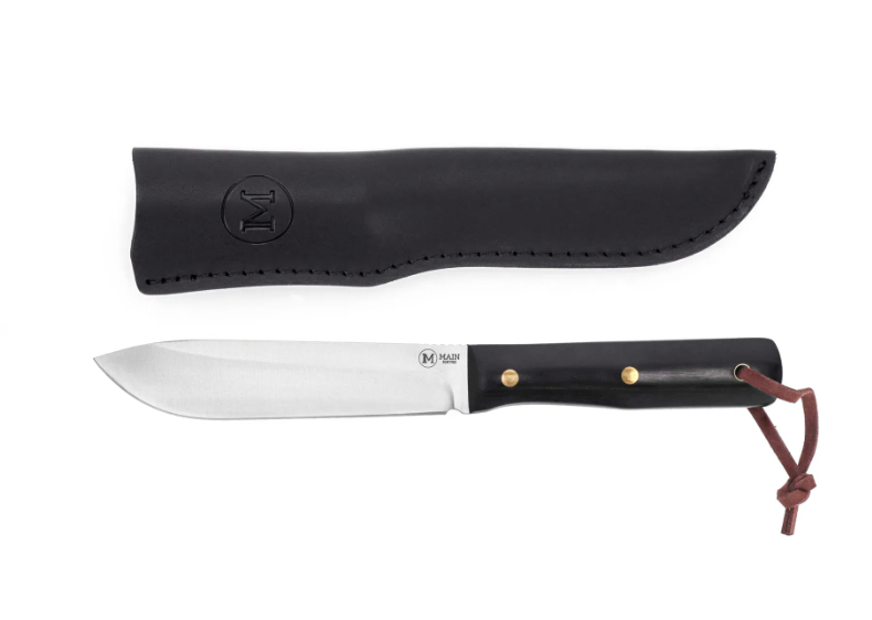 MAIN Survival knife with leather case #3000