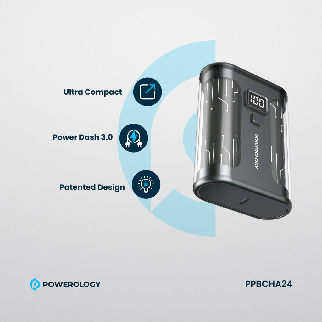 Powerology Crystalline Series Power bank 10000mAh PD  35W #PPBCHA24