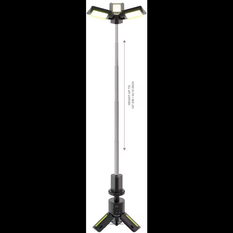 Green Lion Trio Beam Tripod Camping Light #GNTBCL7CLBK
