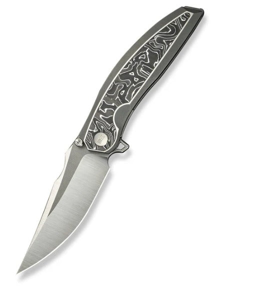 WEKNIFE Quinseris Flipper & Thumb Stud Knife Titanium & Carbon Fiber Handle #WE23093-3