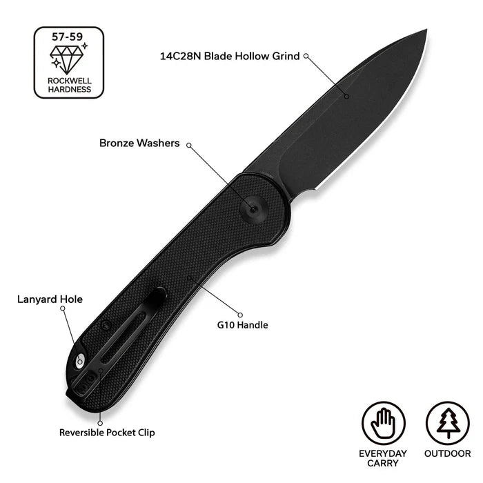CIVIVI Elementum Slip Joint Knife G10 Handle #C18062AJ-1