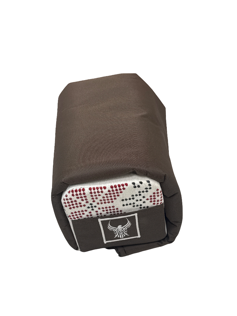 مدة الجزيرة بمركى نقشة البيان قماش مصري لون سكري #MADA-02-069