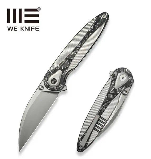 WEKNIFE Zenthra Flipper & Thumb Stud Knife Titanium & Carbon Fiber Handle #WE24021C-4