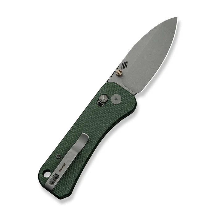 WEKNIFE Banter 2 Thumb Stud & Crossbar Lock Knife Micarta Handle #WE23075-3