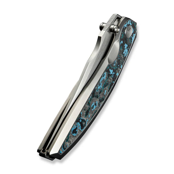 WEKNIFE Quinseris Flipper & Thumb Stud Knife Titanium & FatCarbon Fiber Handle #WE23093-4