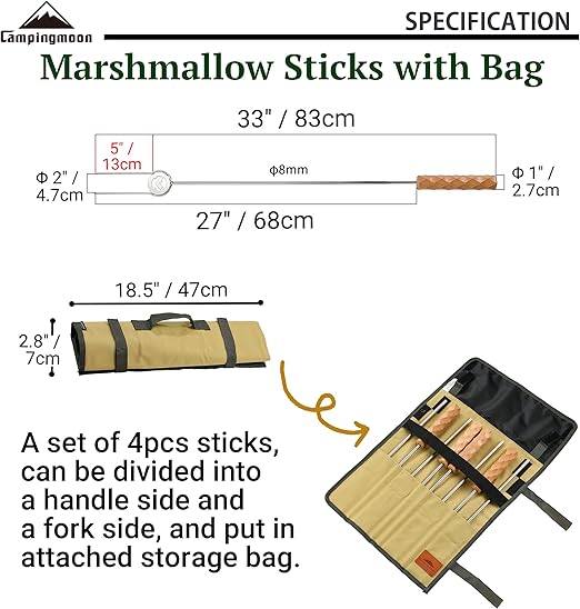 Two-stage roasting fork set of four #MK-4