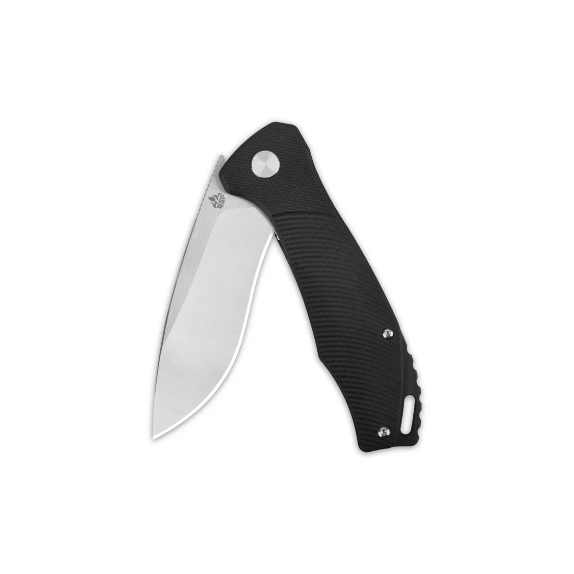 Raven Liner lock, D2 satin, Black G10 #QS122-C1