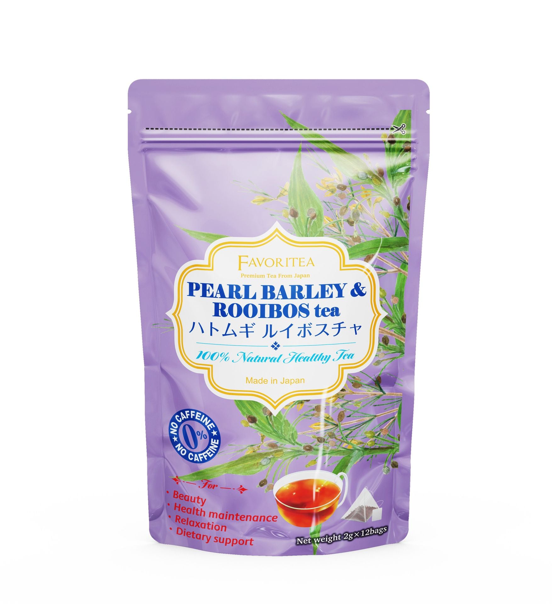Favoritea Pearl Barley & Rooibos Tea 2gx12 Bags