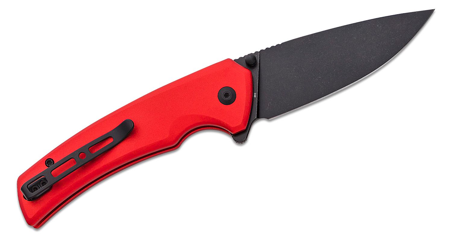 SENCUT  Serene Flipper Knife - Red Aluminum #S21022B-2