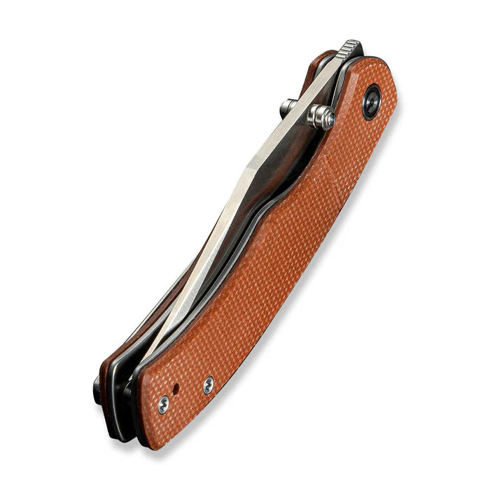 CIVIVI Clingman Front Flipper & Thumb Stud Knife Micarta Handle #C23065-3